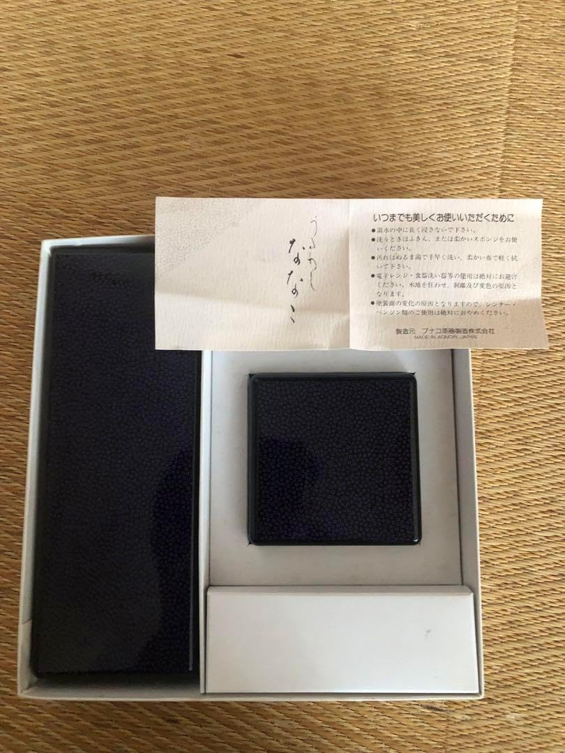 希少品　ブナコ社のオリジナル　ナナコ塗りの筆箱と印鑑入れ(紫) ブナコ社のオリジナル ナナコ塗りの筆箱と印鑑入れ紫 希少品